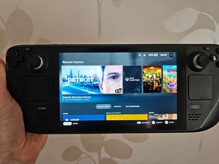 A comparison of screen size in my vision.