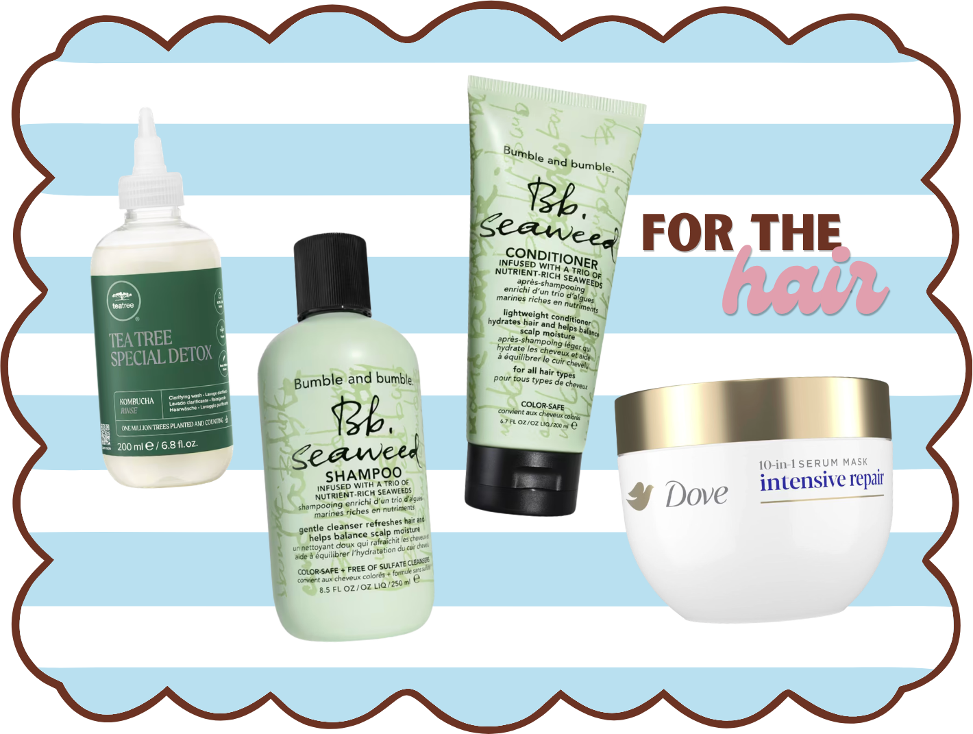 shower routine hair products