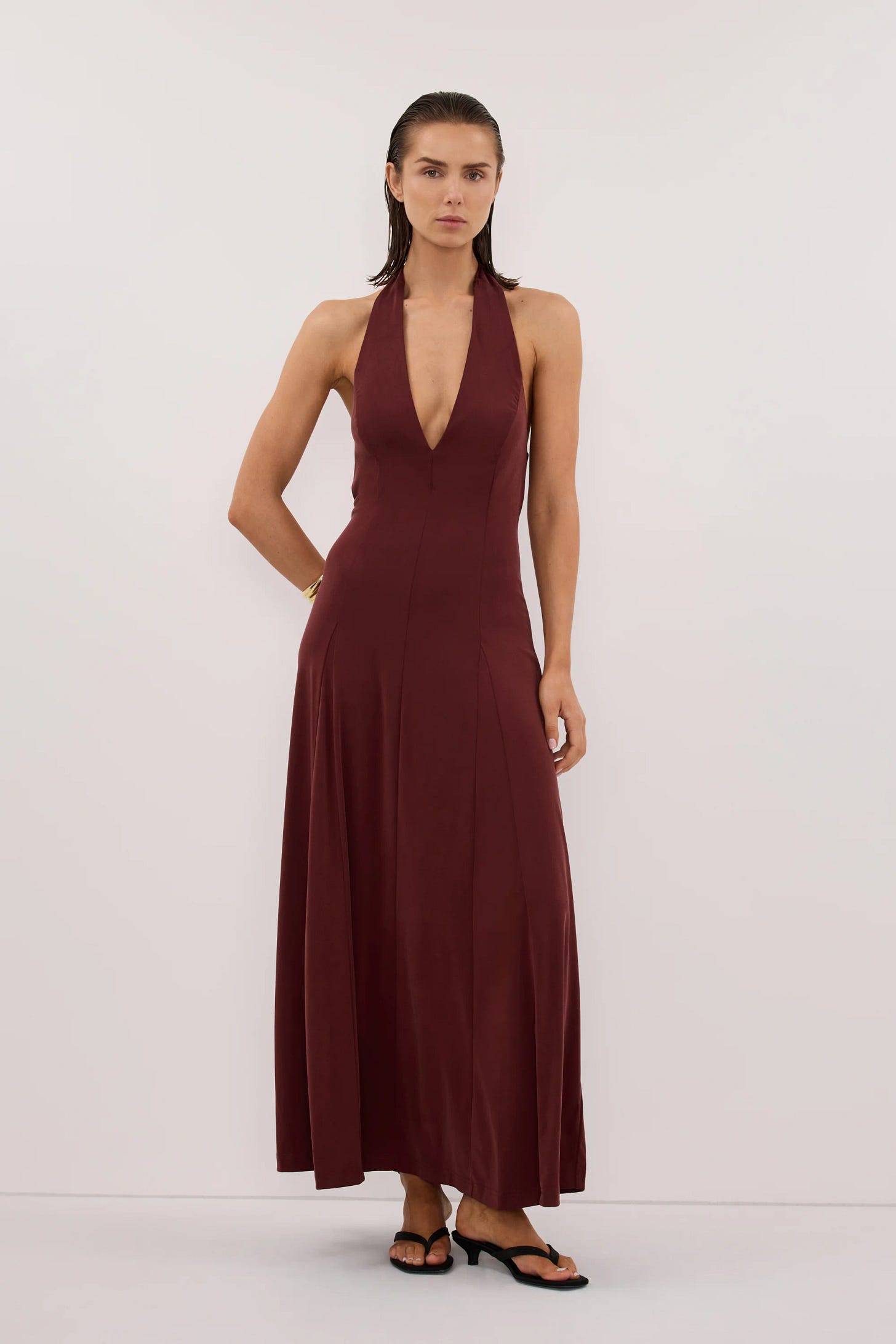 LYNN SAHARA HALTER MIDI DRESS from DISSH Boutiques