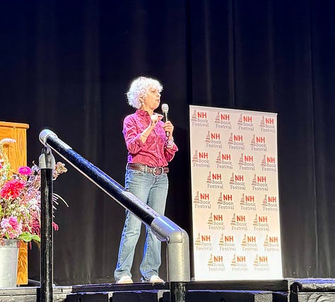Author Kate DiCamillo talking to kids and answering their questions about her books and her writing.