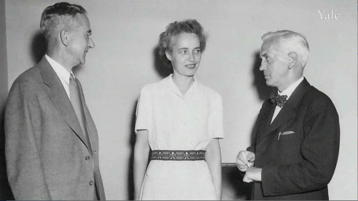 Sir Alexander Fleming, Anne Miller, and Francis Oilman Blake.