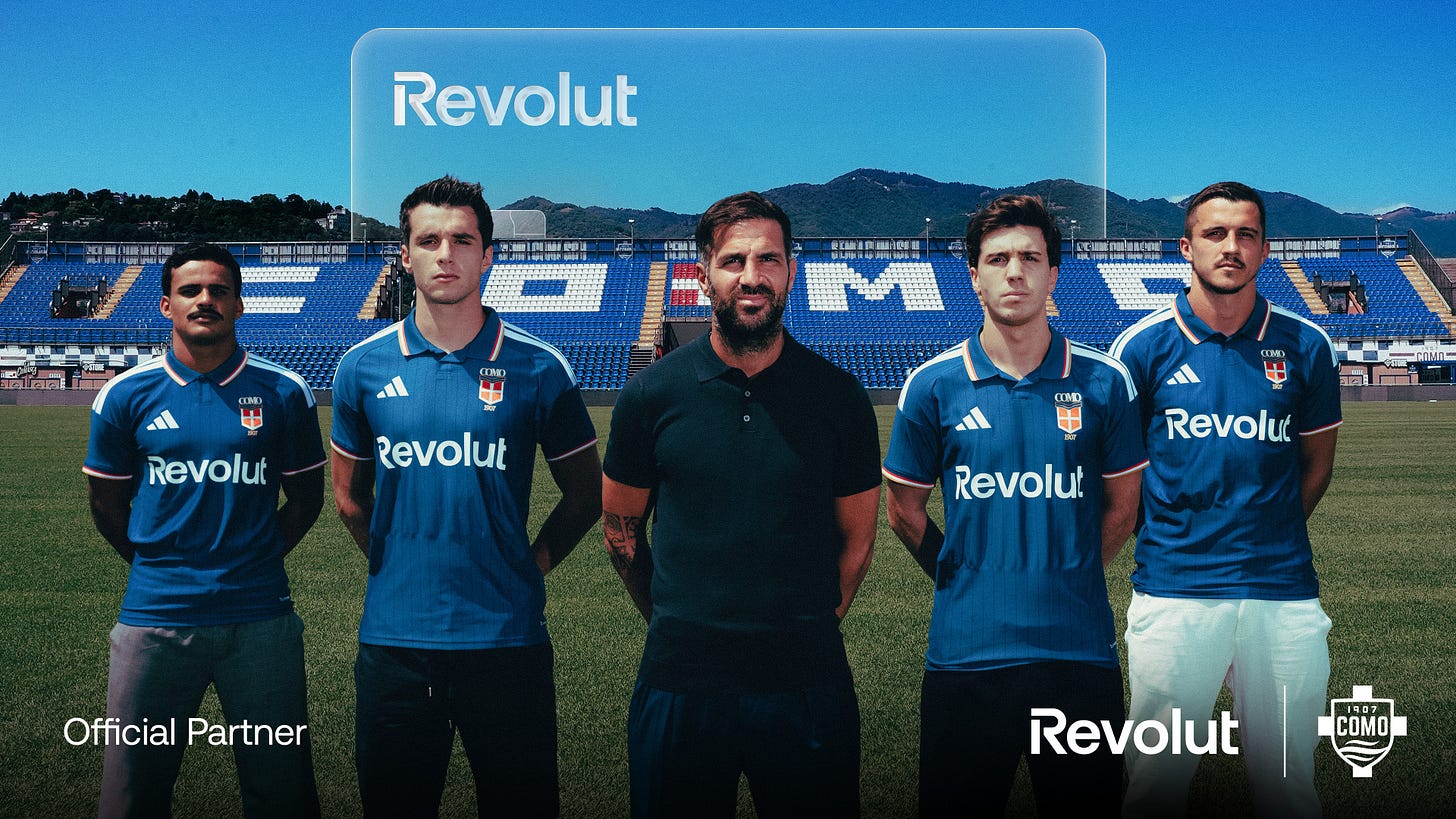 Revolut becomes Como 1907's Official Front-of-Shirt Partner | Revolut Italy