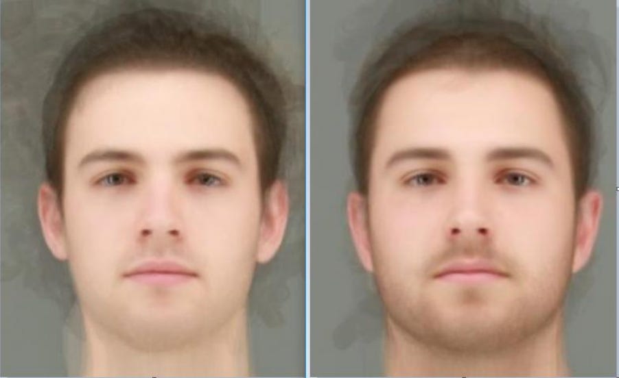Restricted and unrestricted male composite faces (Antar & Stephen, 2021).