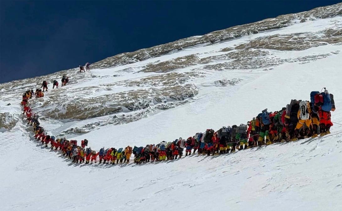 Rush hour traffic at 8,848m - Nepali Times