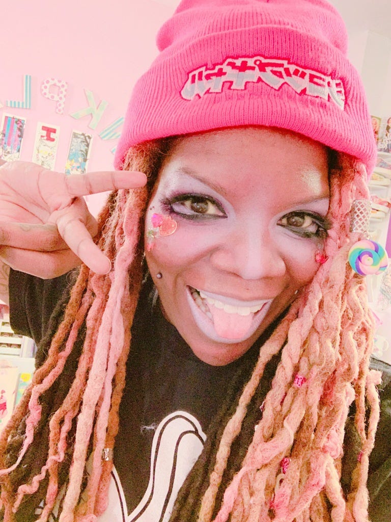 Imani K Brown, ipukekawaii, Black Gyaru, #afrokawaii, #kawaiiblackgirl