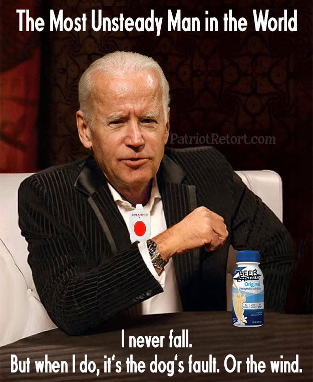 Are the Stairs to Air Force One Joe’s Ego-Deflator?