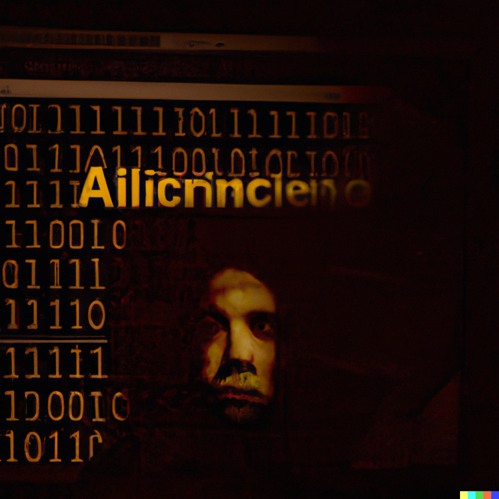DALL·E 2023-04-25 16.30.27 - A scary movie style image of AI learning about CVEs and scanning for vulnerabilities to create cyber attacks DALL·E 2023-04-25 16.30.27 - A scary movie style image of AI learning about CVEs and scanning for vulnerabilities to create cyber attacks
