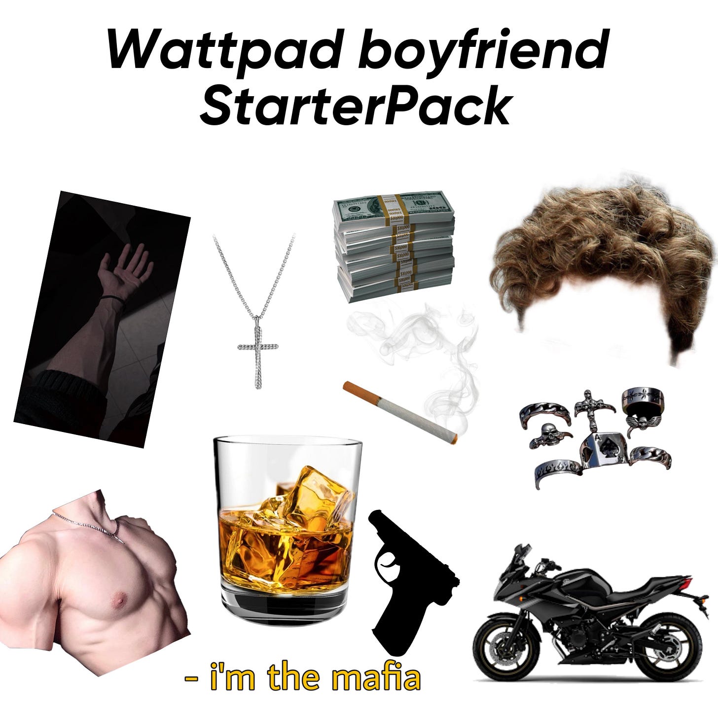 Wattpad Boyfriend Starterpack : r/starterpacks