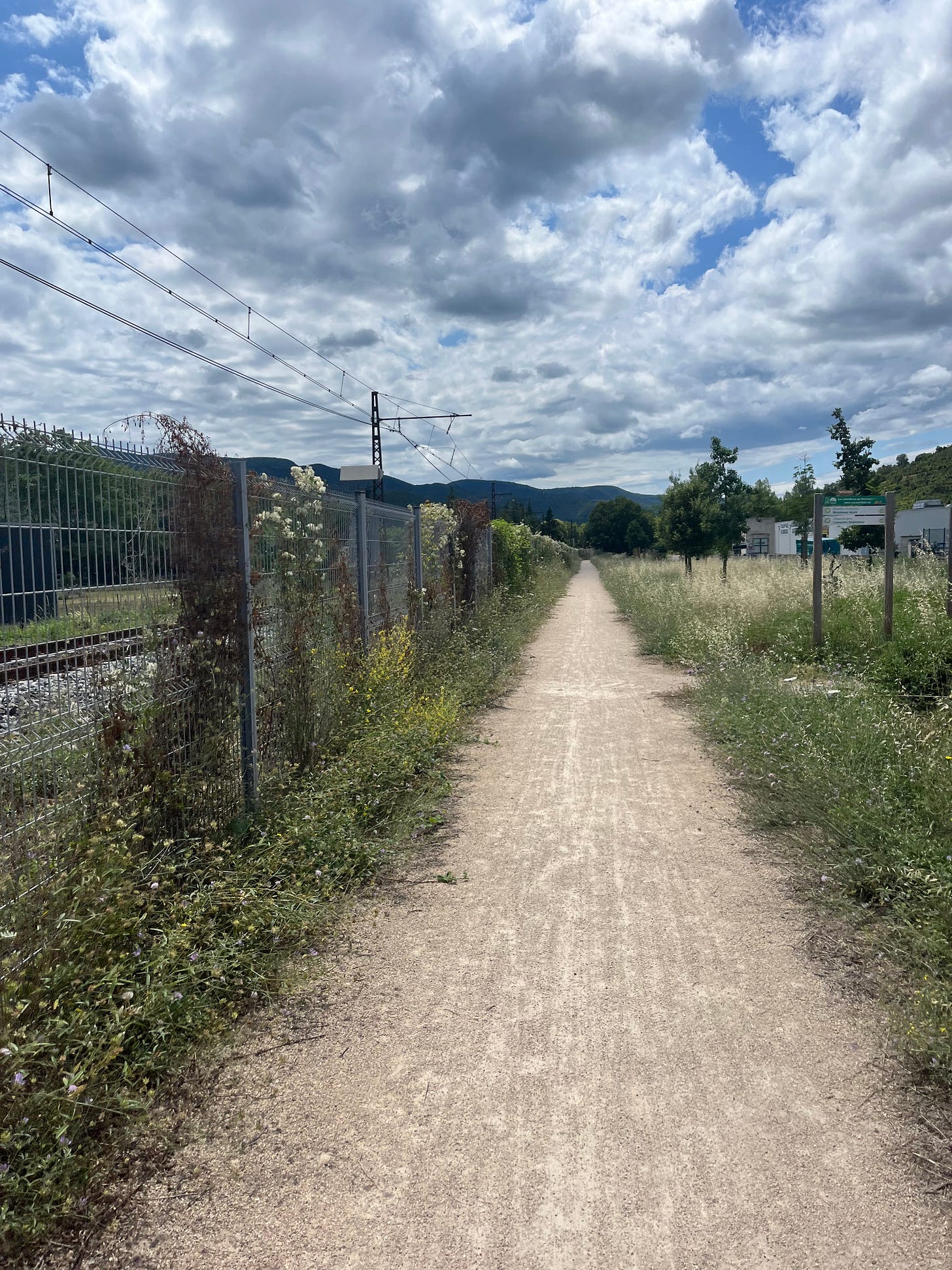 Photo of a gravel bike path