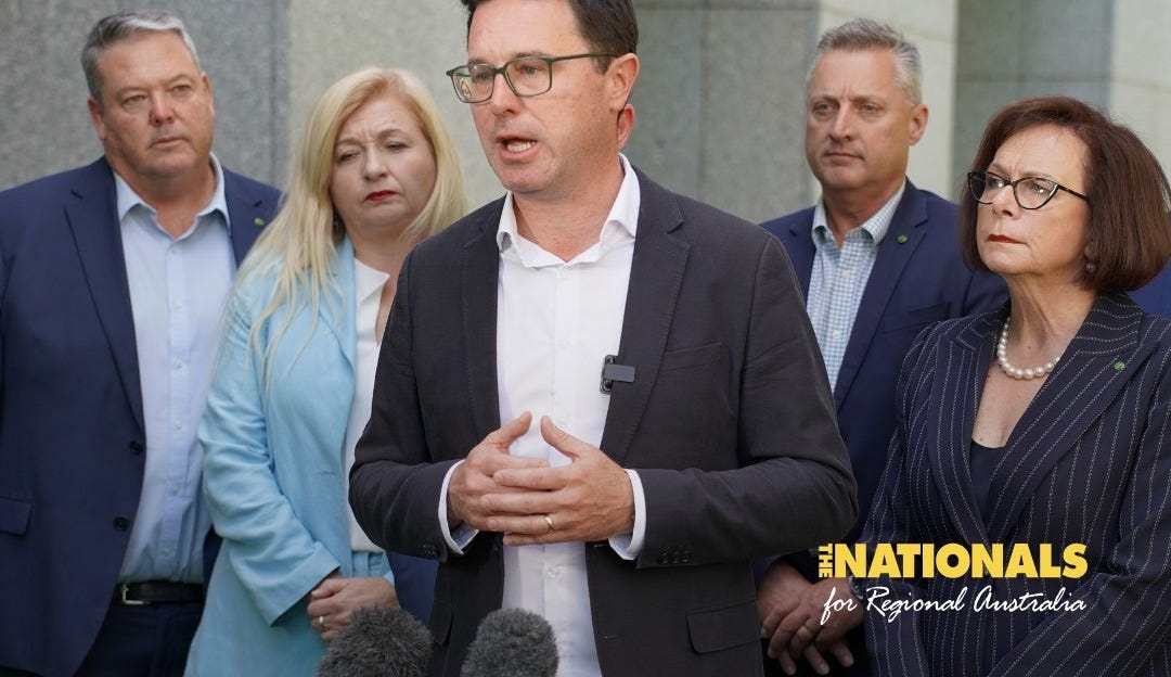 Nationals Leader Dismisses Moderate Split Threat, Says Strong Coalition Serves Centre-Right Best