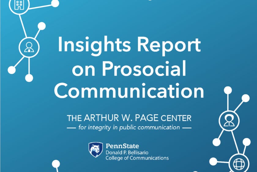 New insights report on 'prosocial communication'