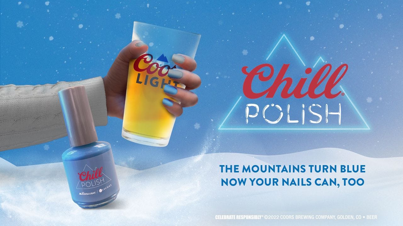 This Coors Light nail polish changes color when your beer is cold. Here's  how to get it. - pennlive.com