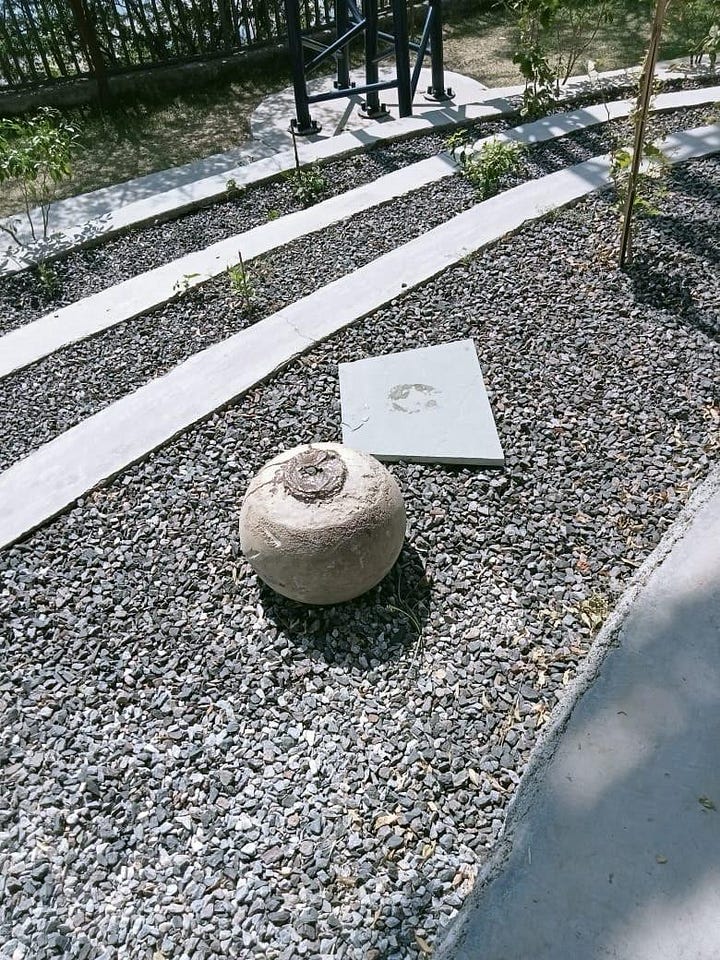 Damage done at Udaan Park, Udaipur, Rajashtan