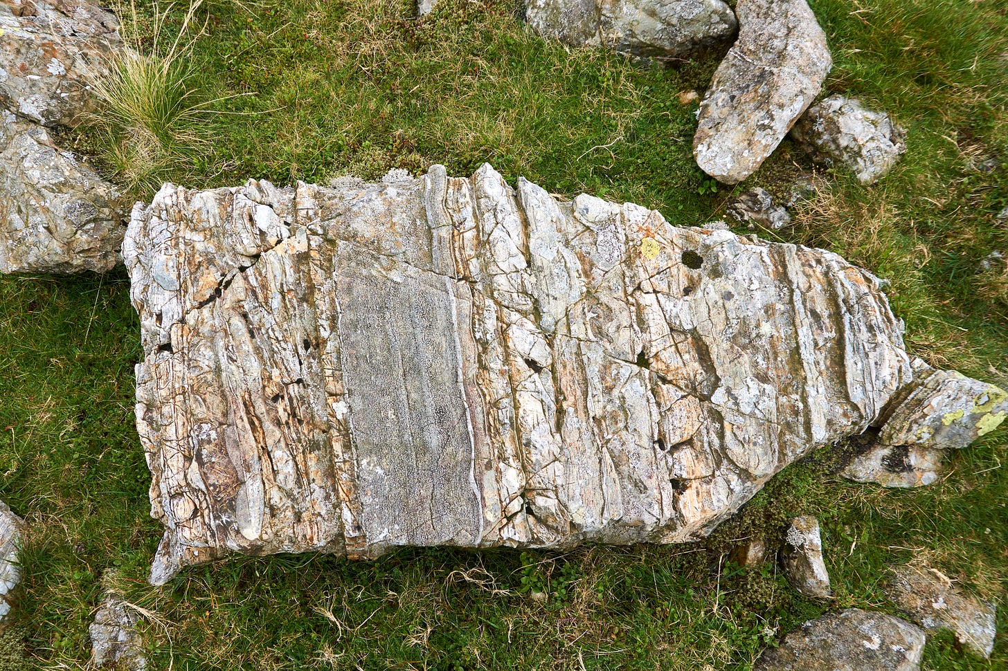 tuff on Bow Fell summit plateau, Lake District tuff on Bow Fell summit plateau, Lake District
