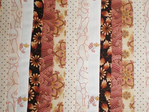 Sewn strips Sewn strips