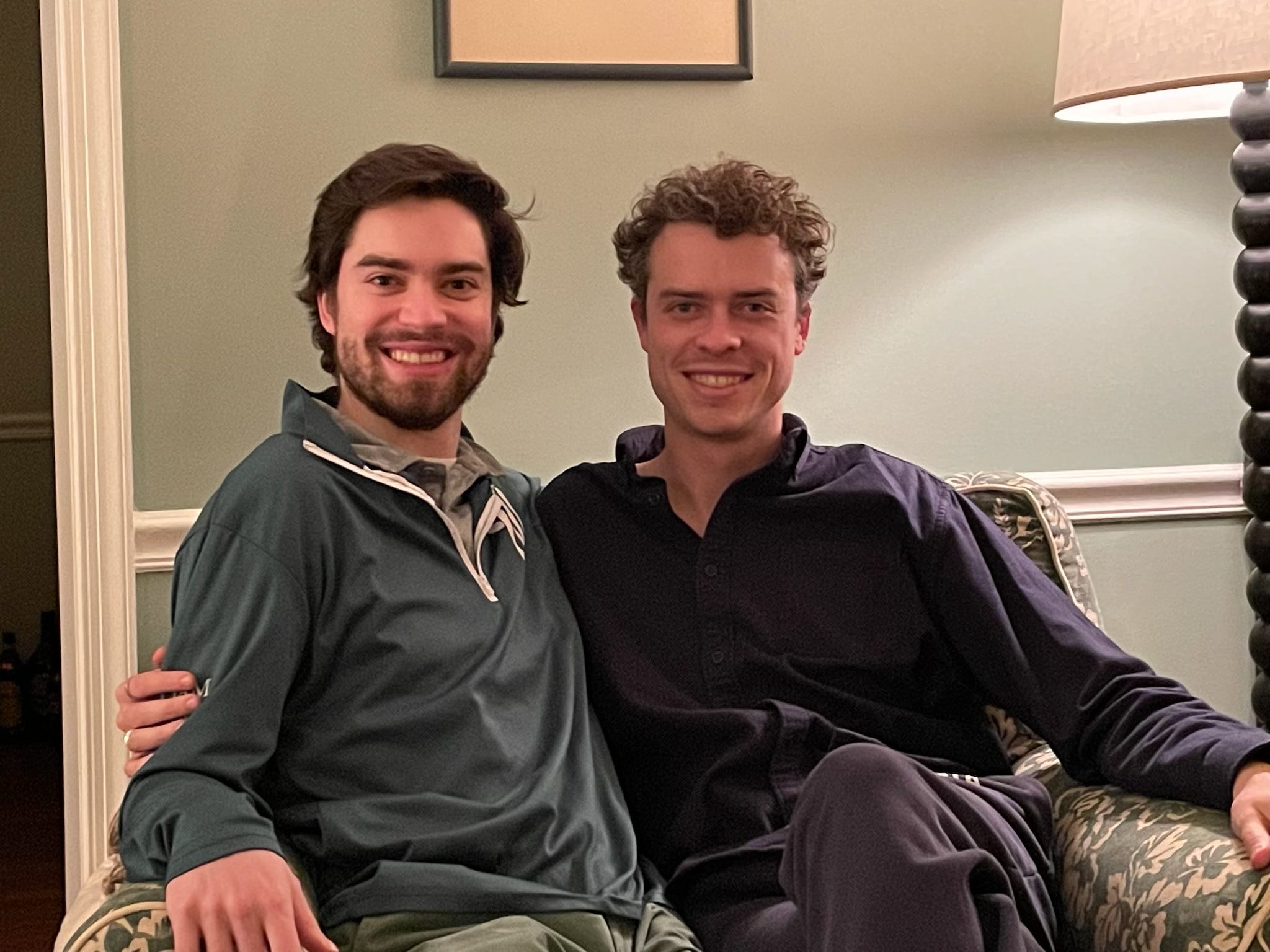 That green chair is home