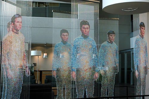 Star Trek, beads and wire, sculpture by Devorah Sperber, Spock, Kirk and McCoy: Beaming-In (In-Between), Microsoft, Studio D, Redmond, Washington, USA Star Trek, beads and wire, sculpture by Devorah Sperber, Spock, Kirk and McCoy: Beaming-In (In-Between), Microsoft, Studio D, Redmond, Washington, USA