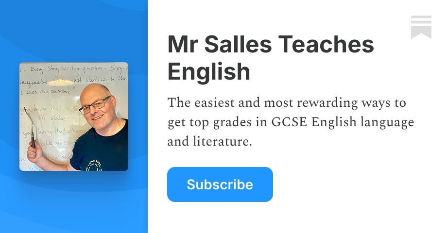 Mr Salles Teaches English | Substack