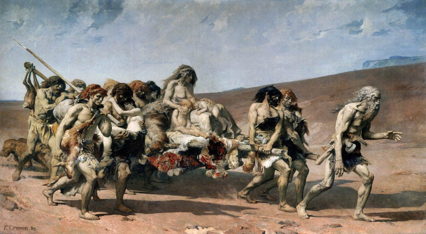 Fernand Cormon, Cain, 1880, 400 x 700 cm, Musée d'Orsay, Paris