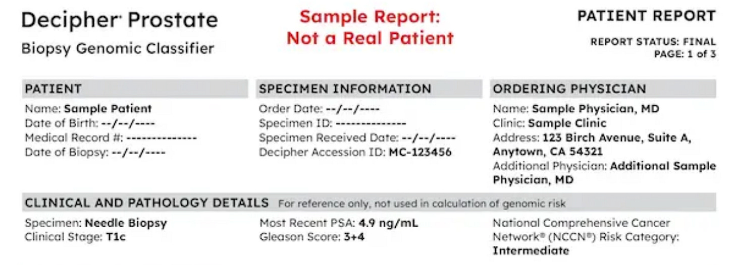 Decipher Prostate Biopsy Report Explained - 068