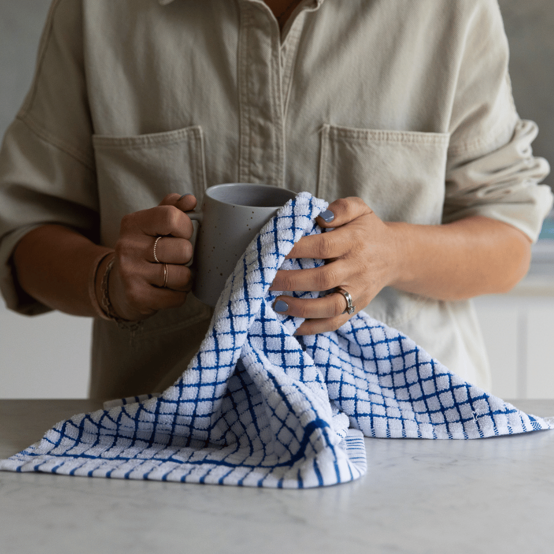 Cotton Check Kitchen Towels - Set of 4 – Pure Zone