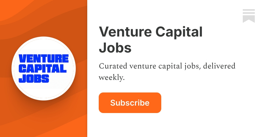 Venture Capital Jobs | Substack