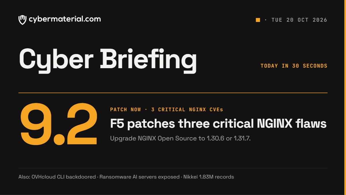 Cyber Briefing – October 20, 2026