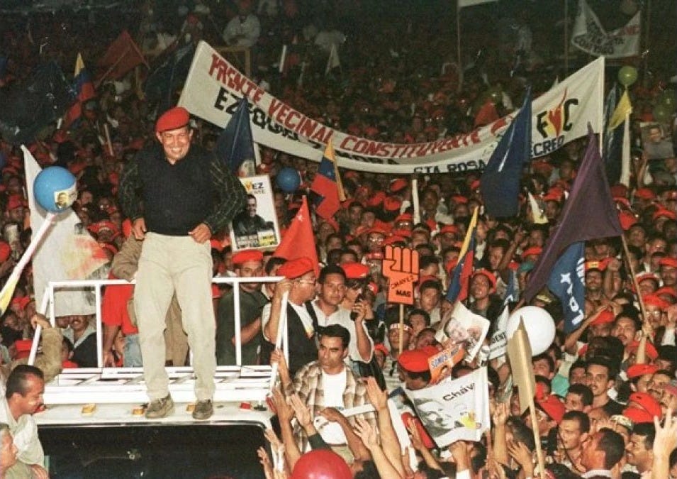 December 6, 1998: Commander Chávez was elected president of Venezuela for the first time December 6, 1998: Commander Chávez was elected president of Venezuela for the first time