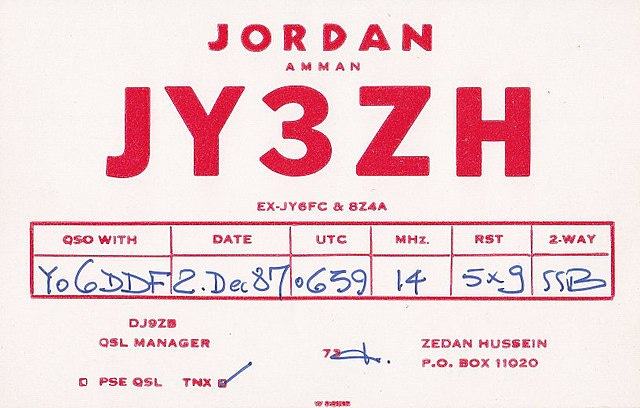 examples of QSL Cards from around the world (and decades)