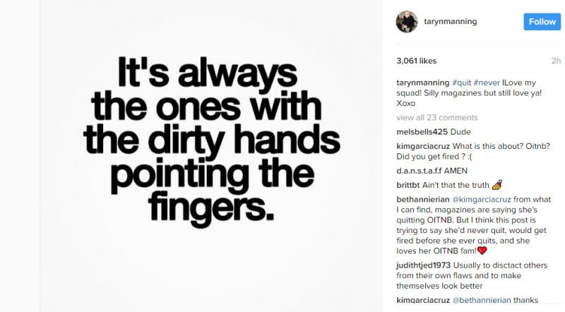 taryn manning not quitting orange is the new black taryn manning not quitting orange is the new black