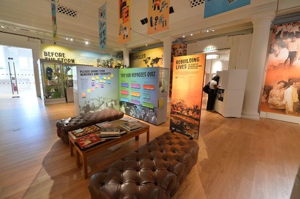 Ugandan Asians exhibition at New Walk Museum, Leicester.