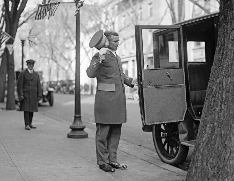 1921 Doorman Shovehan Vintage Old Photo 8.5" x 11" Reprint