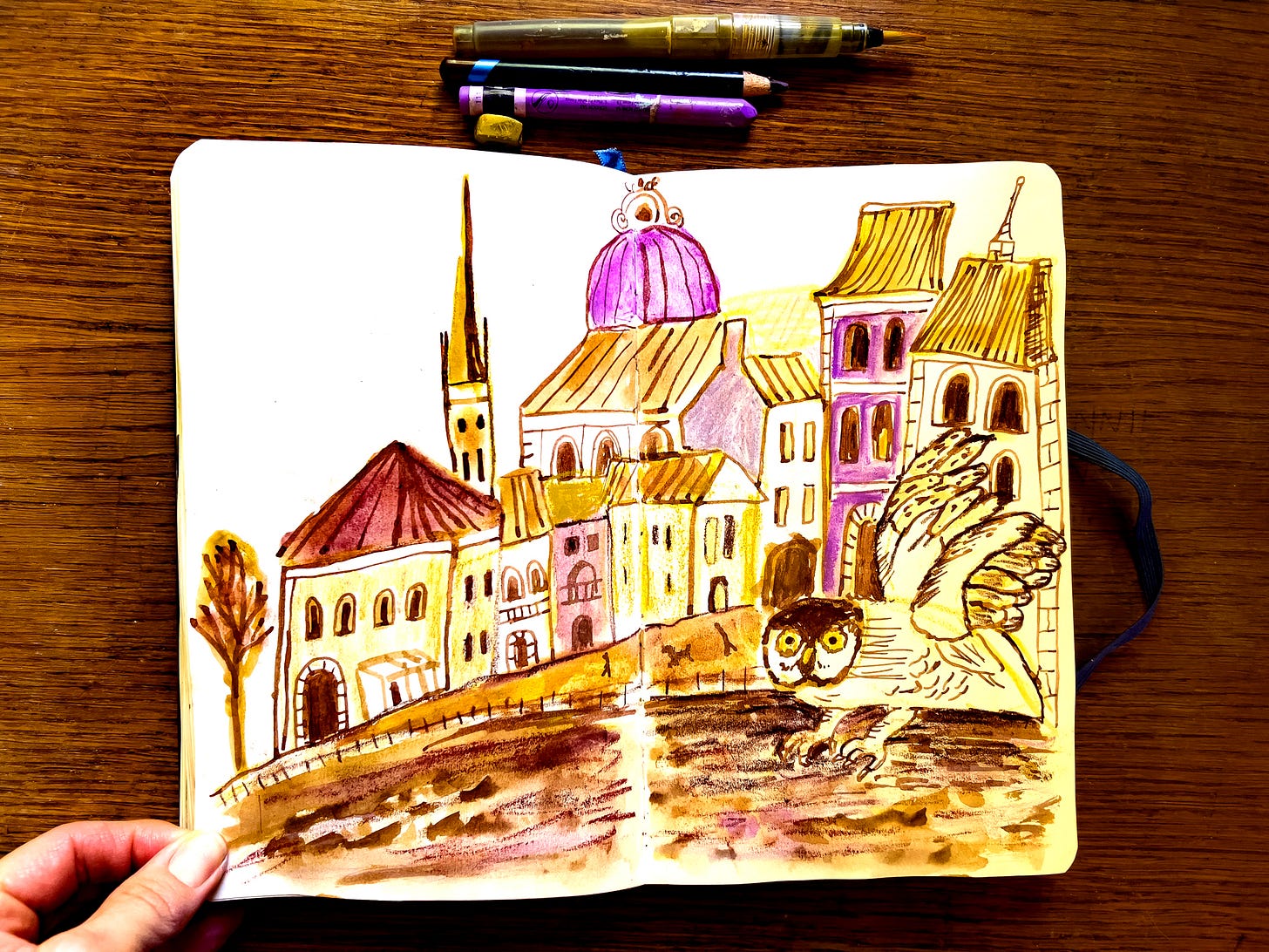 Owl illustration by Beth Spencer Owl illustration by Beth Spencer