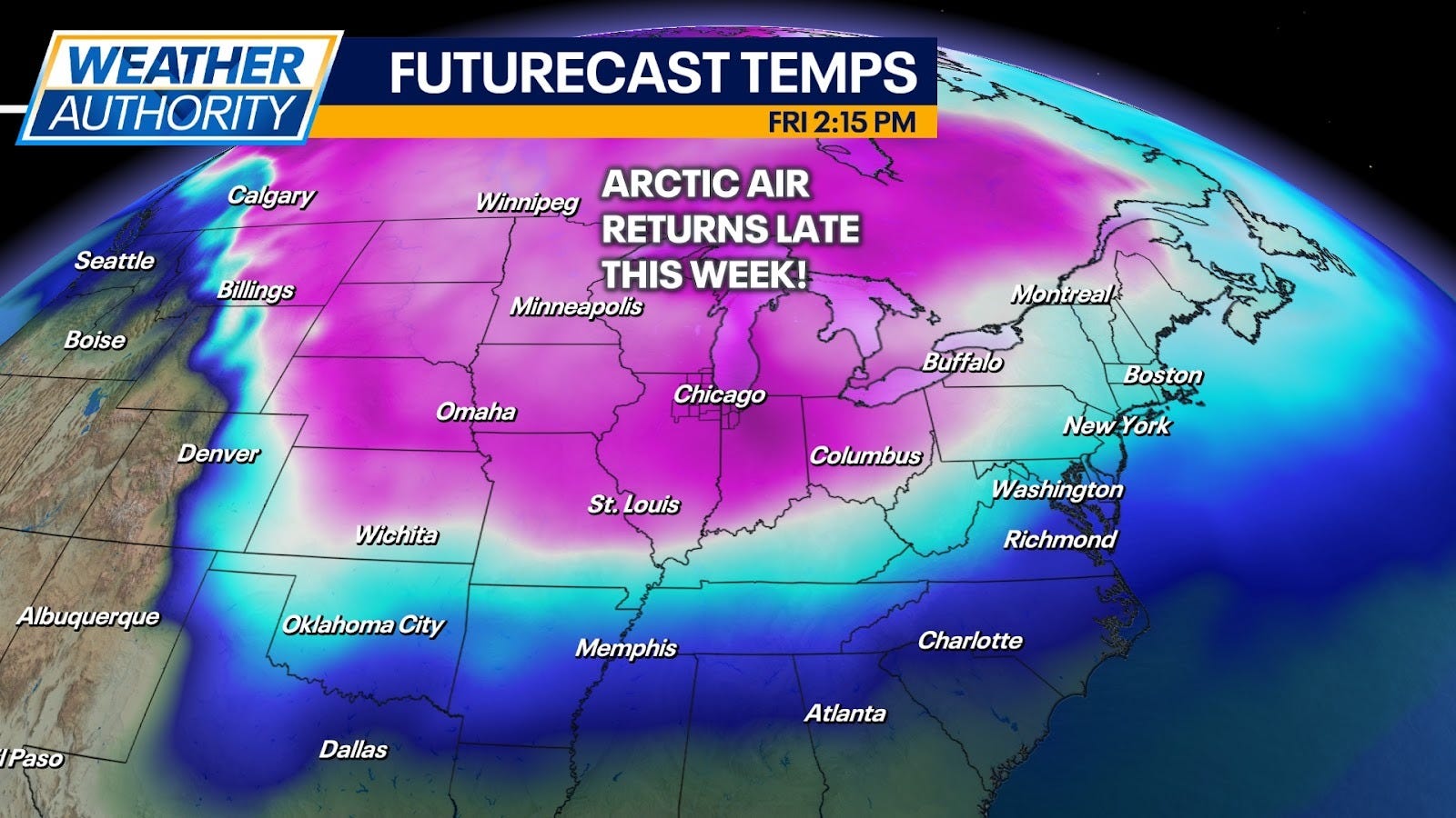 An Active Week Followed by Another Shot of Arctic Air this Weekend🥶