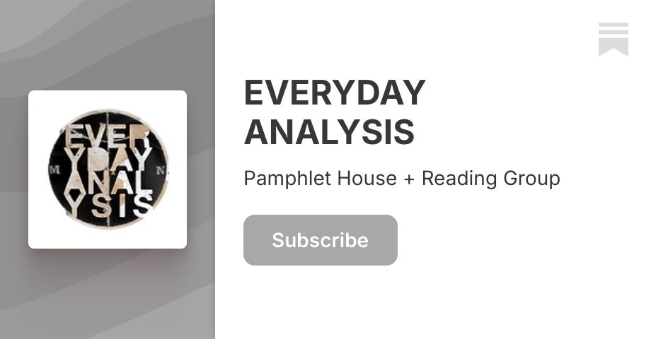 Everyday Analysis Substack | Substack