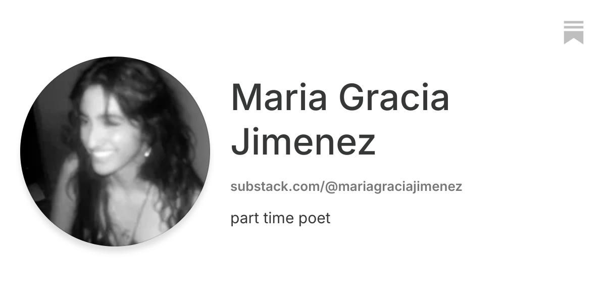 Maria Gracia Jimenez | Substack