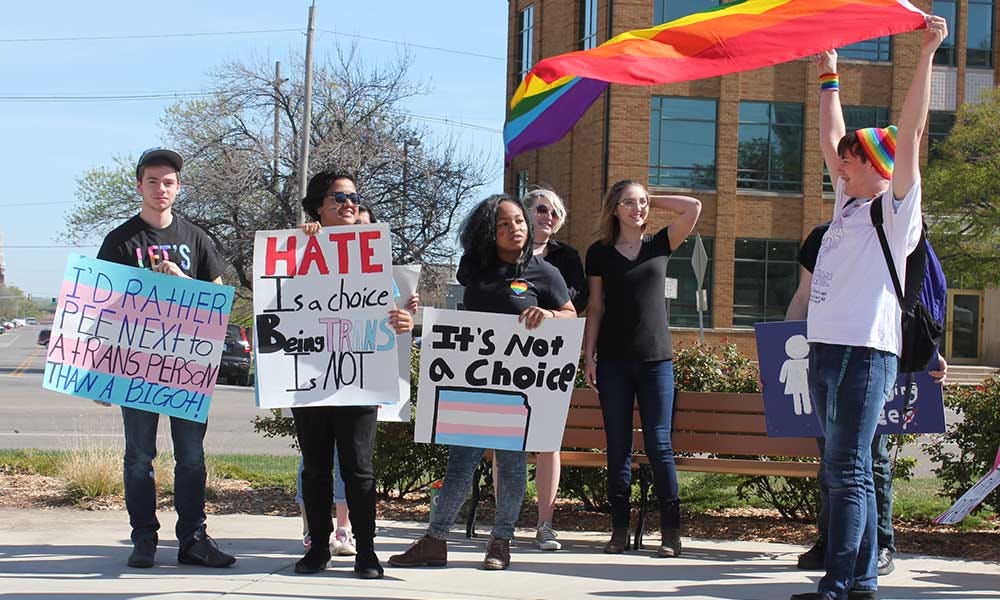 Kansas Students Protest Transgender Bathroom Bill | KMUW
