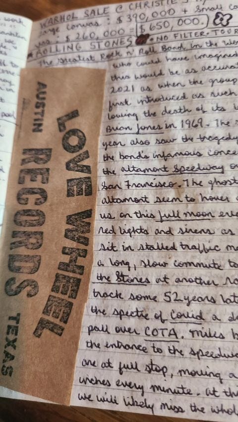 Photo by Philip Fagan on April 30, 2024. May be an image of diary, ticket stub, book and text.