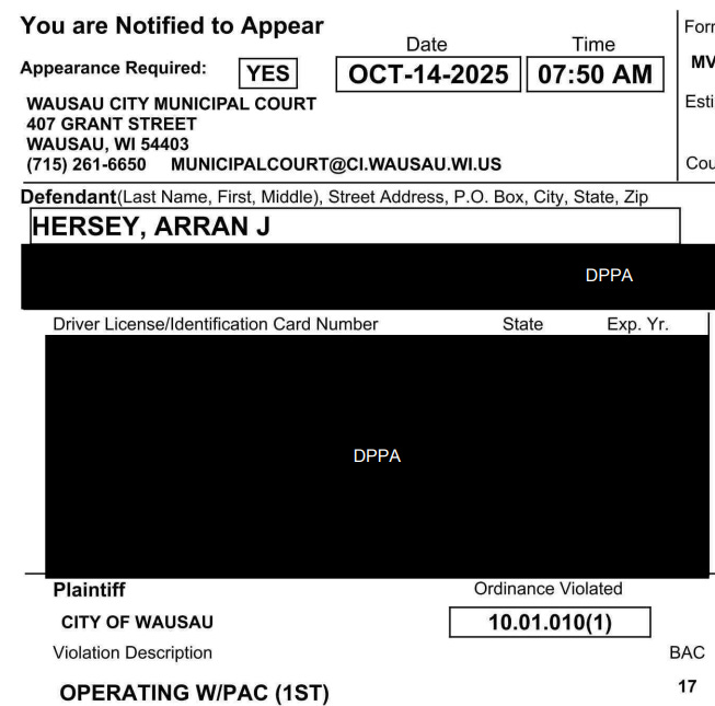 arran hersey transit director citations