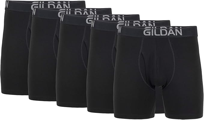 Gildan Men&#39;s Underwear Cotton Stretch Boxer Briefs, Multipack