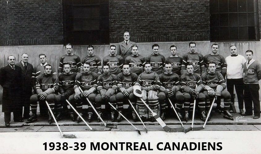 MONTREAL CANADIENS 1938-39 8X10 TEAM PHOTO HOCKEY NHL TEAM PICTURE