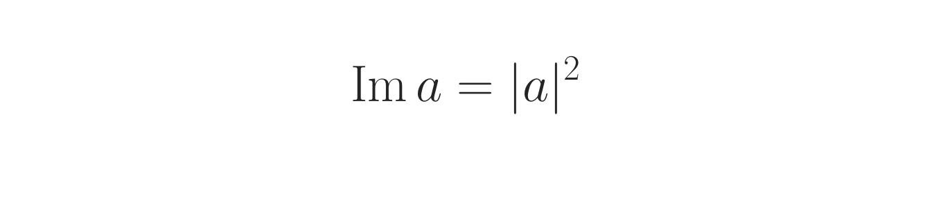 Im a equals the squared magnitude of a. Im a equals the squared magnitude of a.