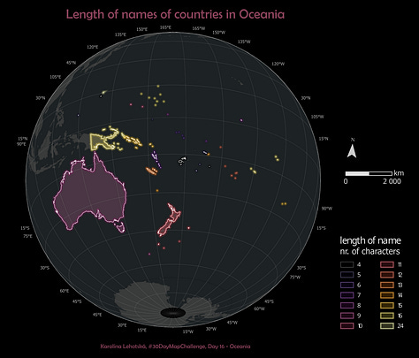 Maps of continents showing various topics.