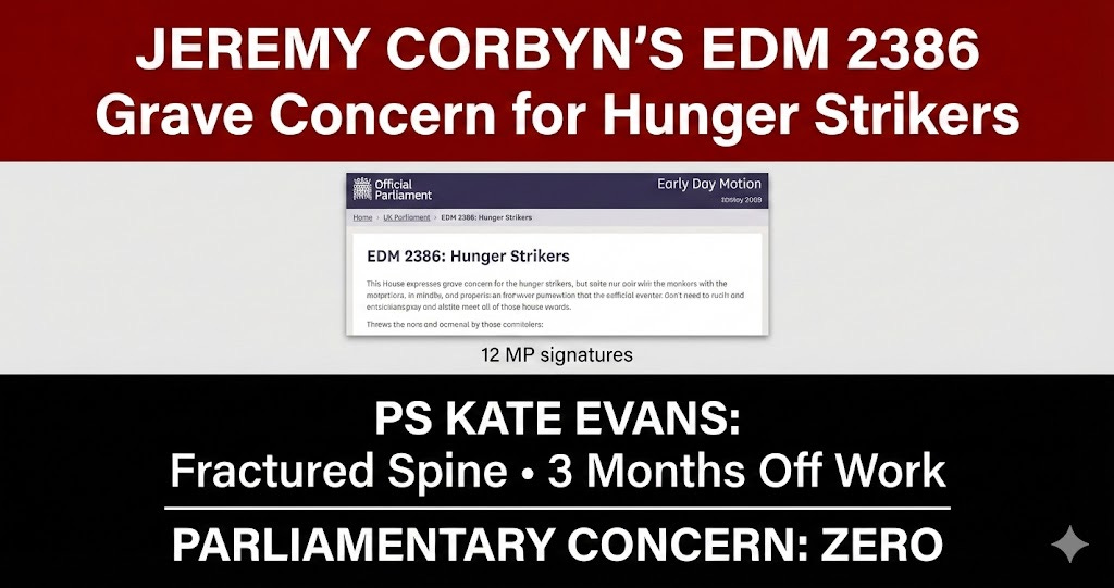 Jeremy Corbyn's Early Day Motion 2386 supporting Palestine Action hunger strikers after sledgehammer attack on Bristol police officer Kate Evans. Full analysis: https://bit.ly/48kV3LH Jeremy Corbyn's Early Day Motion 2386 supporting Palestine Action hunger strikers after sledgehammer attack on Bristol police officer Kate Evans. Full analysis: https://bit.ly/48kV3LH
