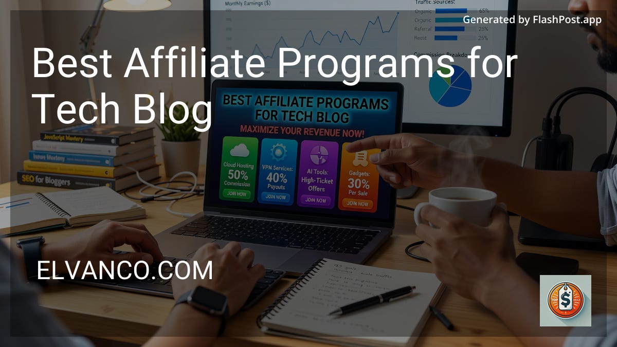 4 Best Affiliate Programs for Tech Blog in 2026
