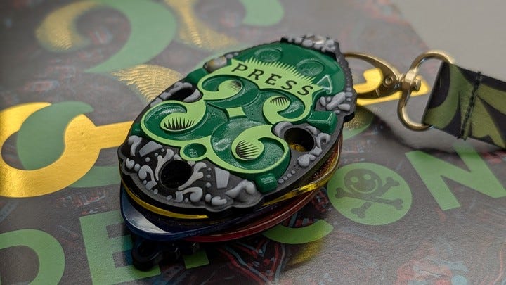 El "badge" o insignia que da acceso a la conferencia. Foto: Juan Brodersen El "badge" o insignia que da acceso a la conferencia. Foto: Juan Brodersen