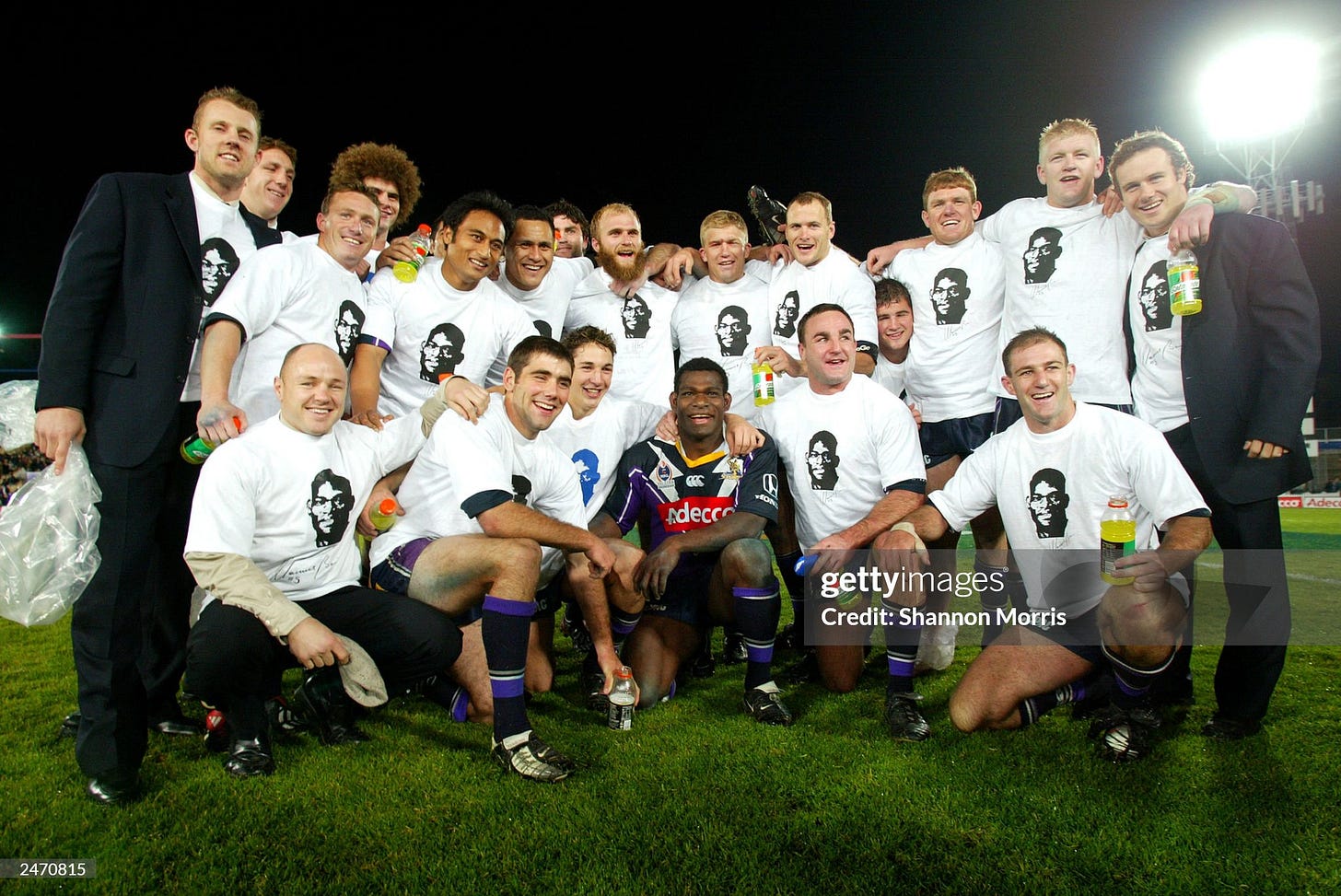 The Melbourne Storm team bids farewell to Marcus Bai