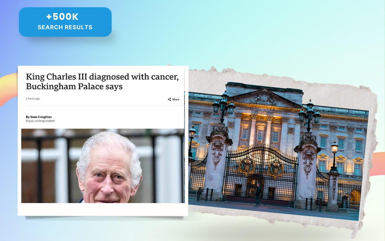 King Charles III has prostate cancer. 