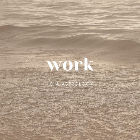 human design, astrology, love, work, expression, health, money