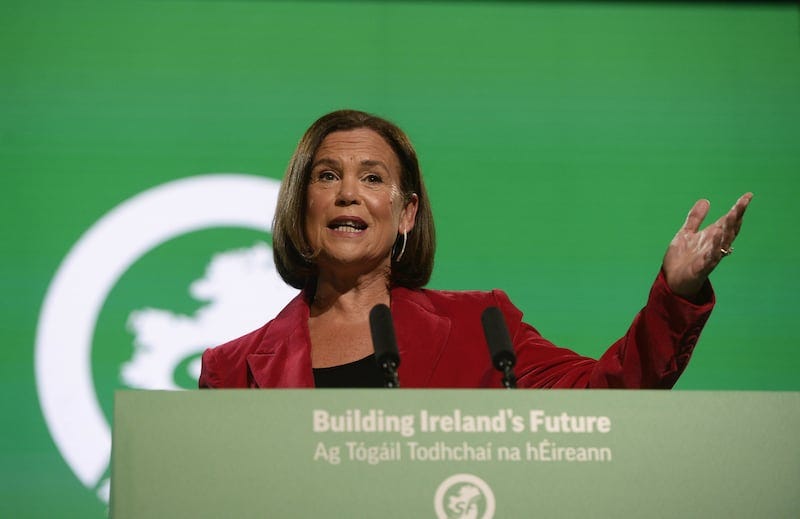Sinn Fein President Mary Lou McDonald.